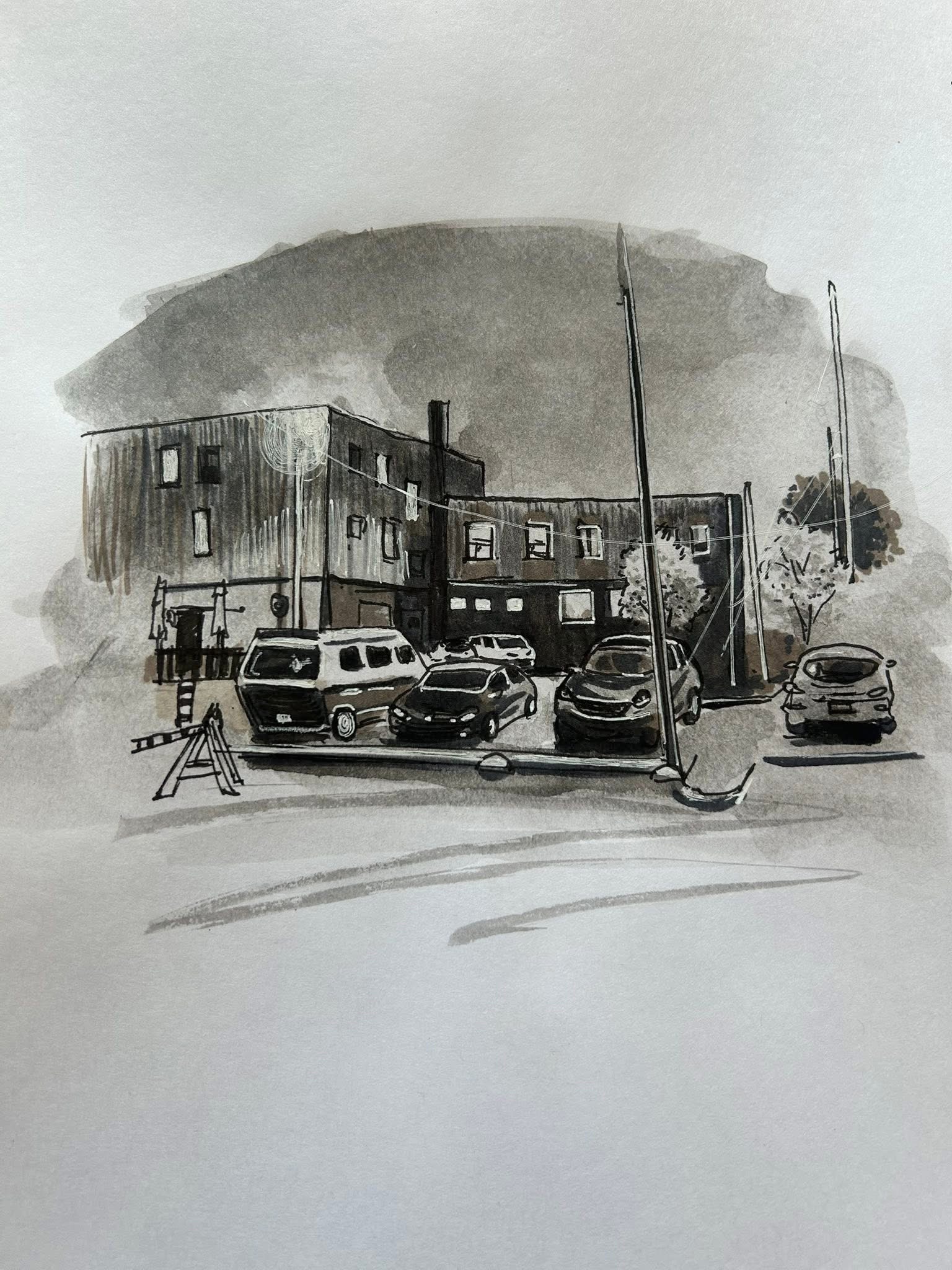 Aquarelle ville