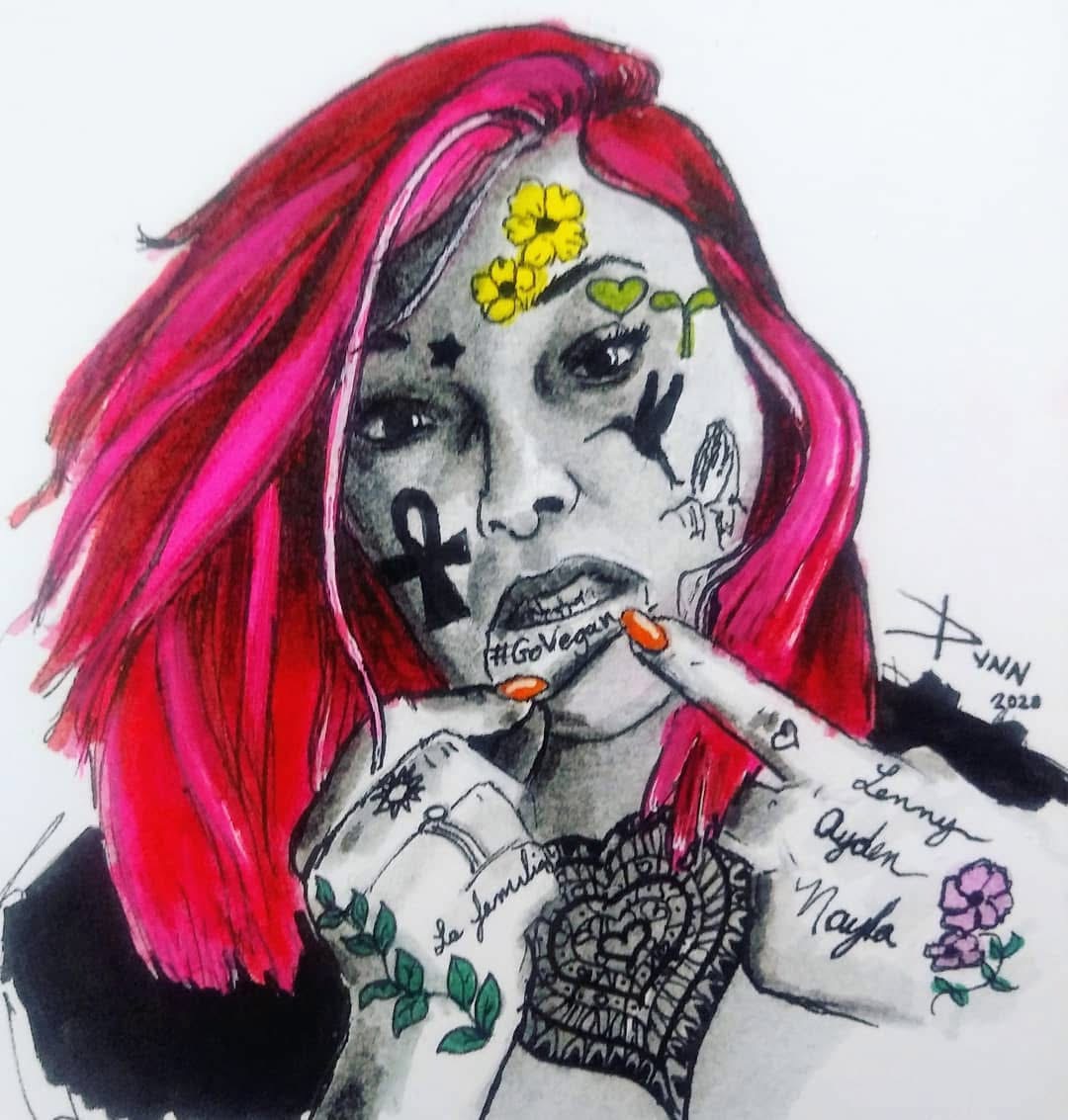 Portrait tatoué