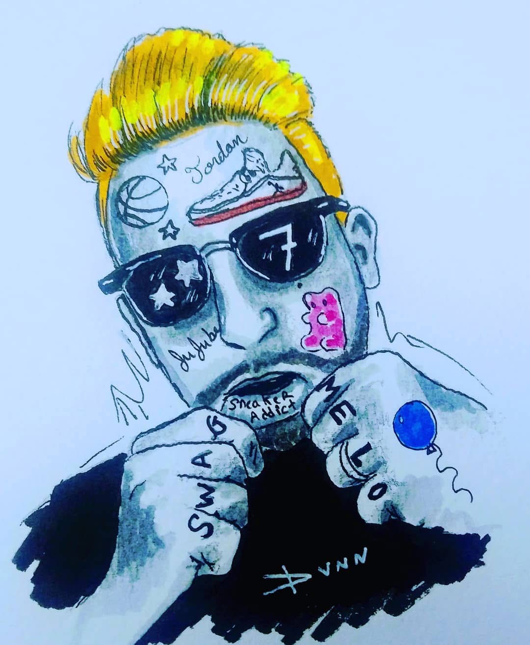 Portrait tatoué