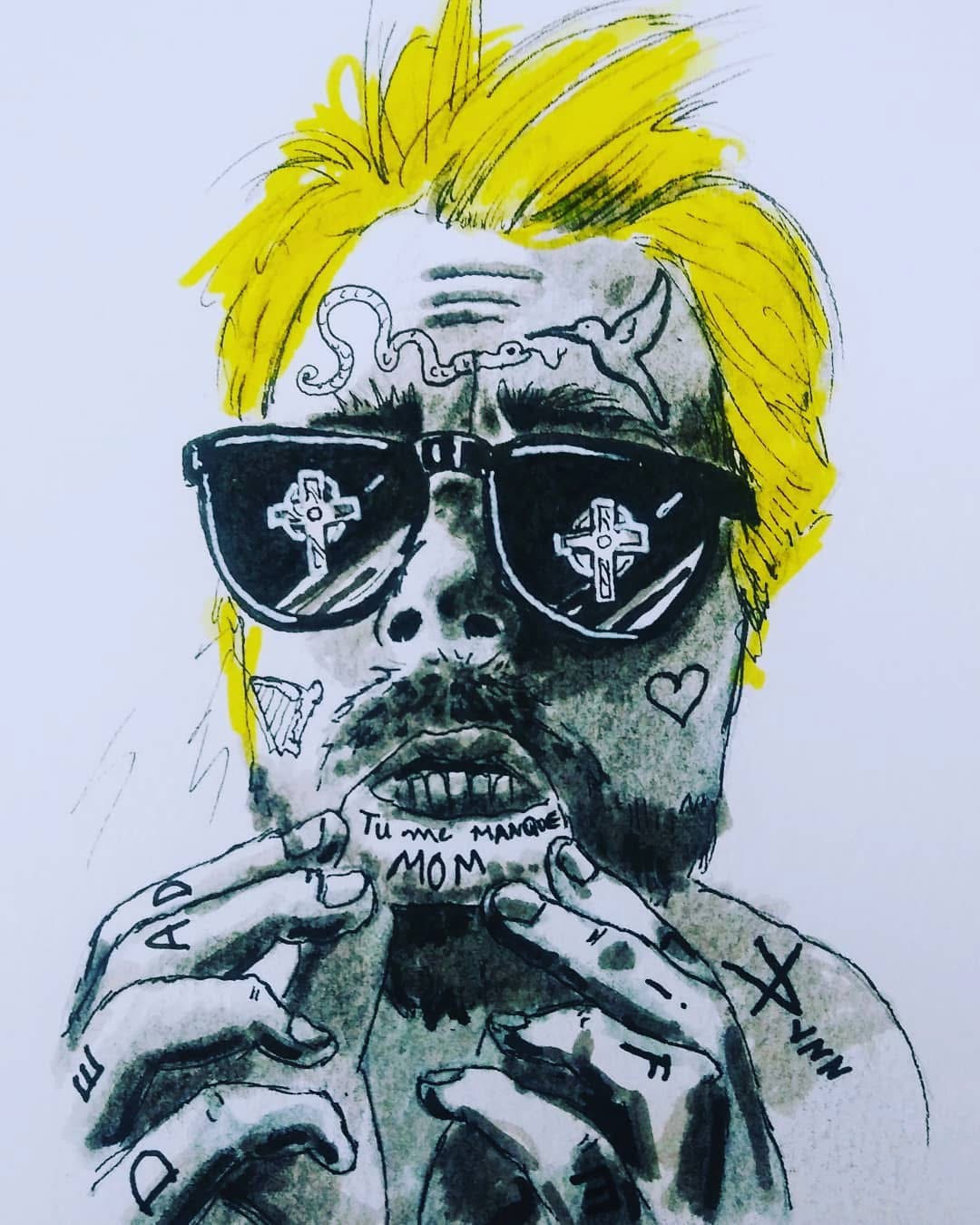 Portrait tatoué