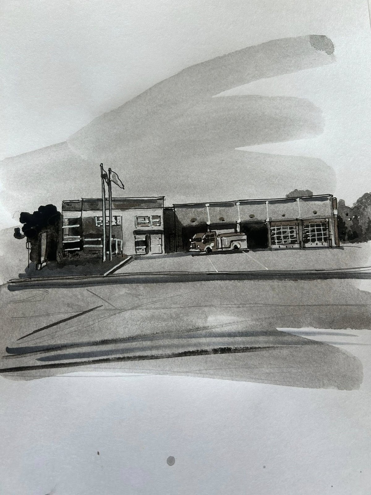 Aquarelle ville