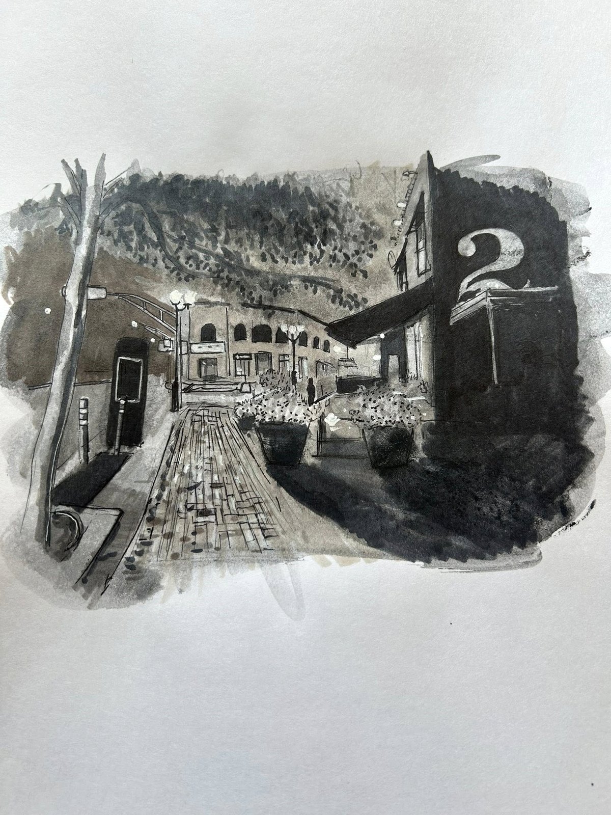 Aquarelle ville