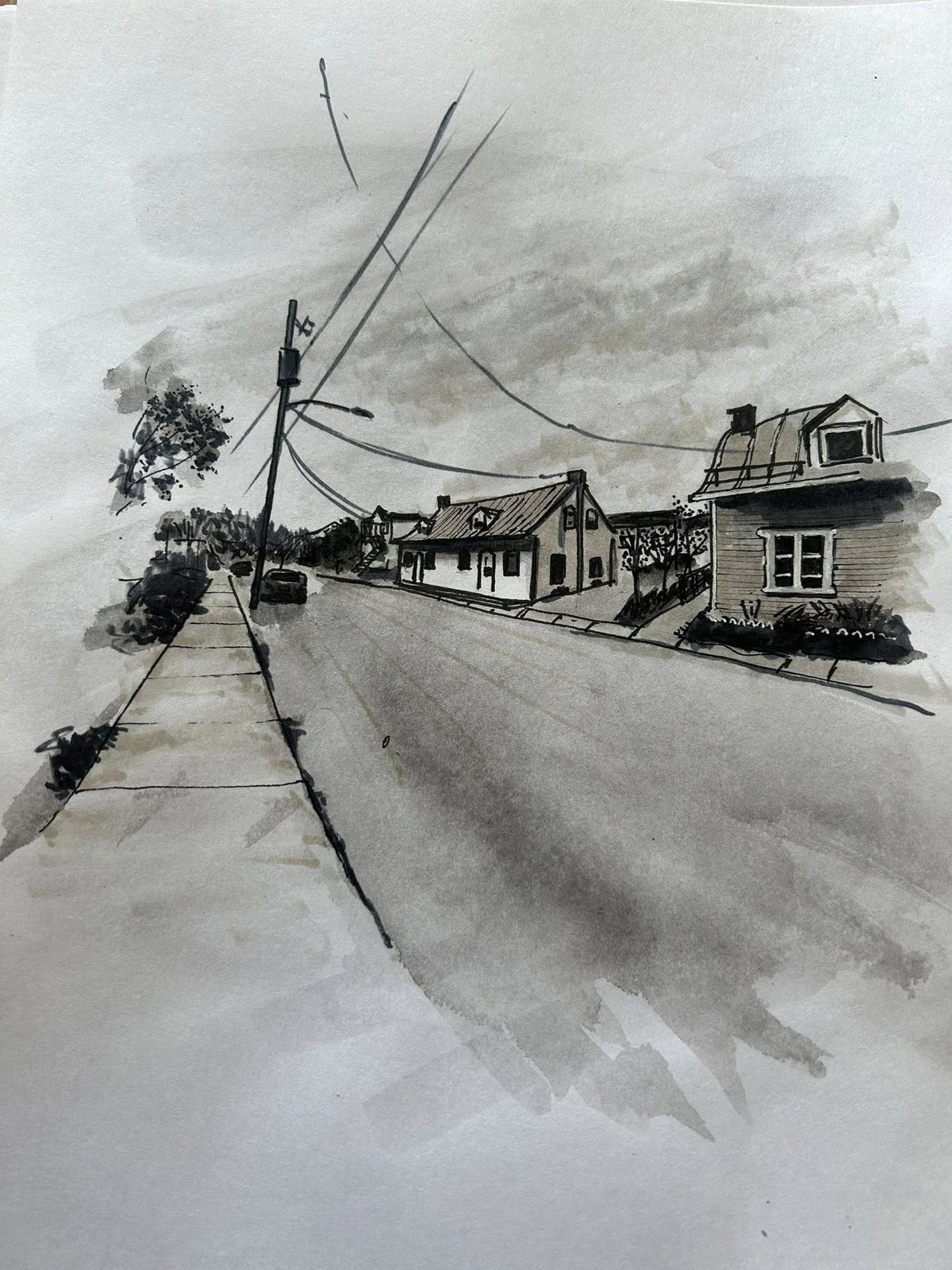 Aquarelle ville